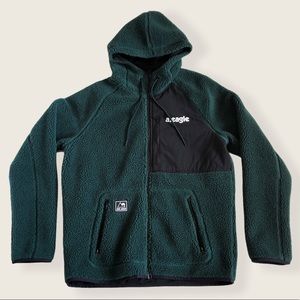 American Eagle Sherpa Fleece Jacket Hoodie